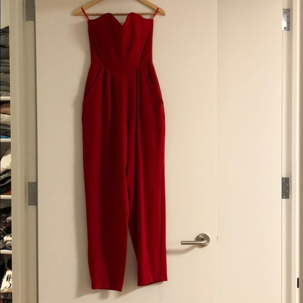 Red jumpsuit